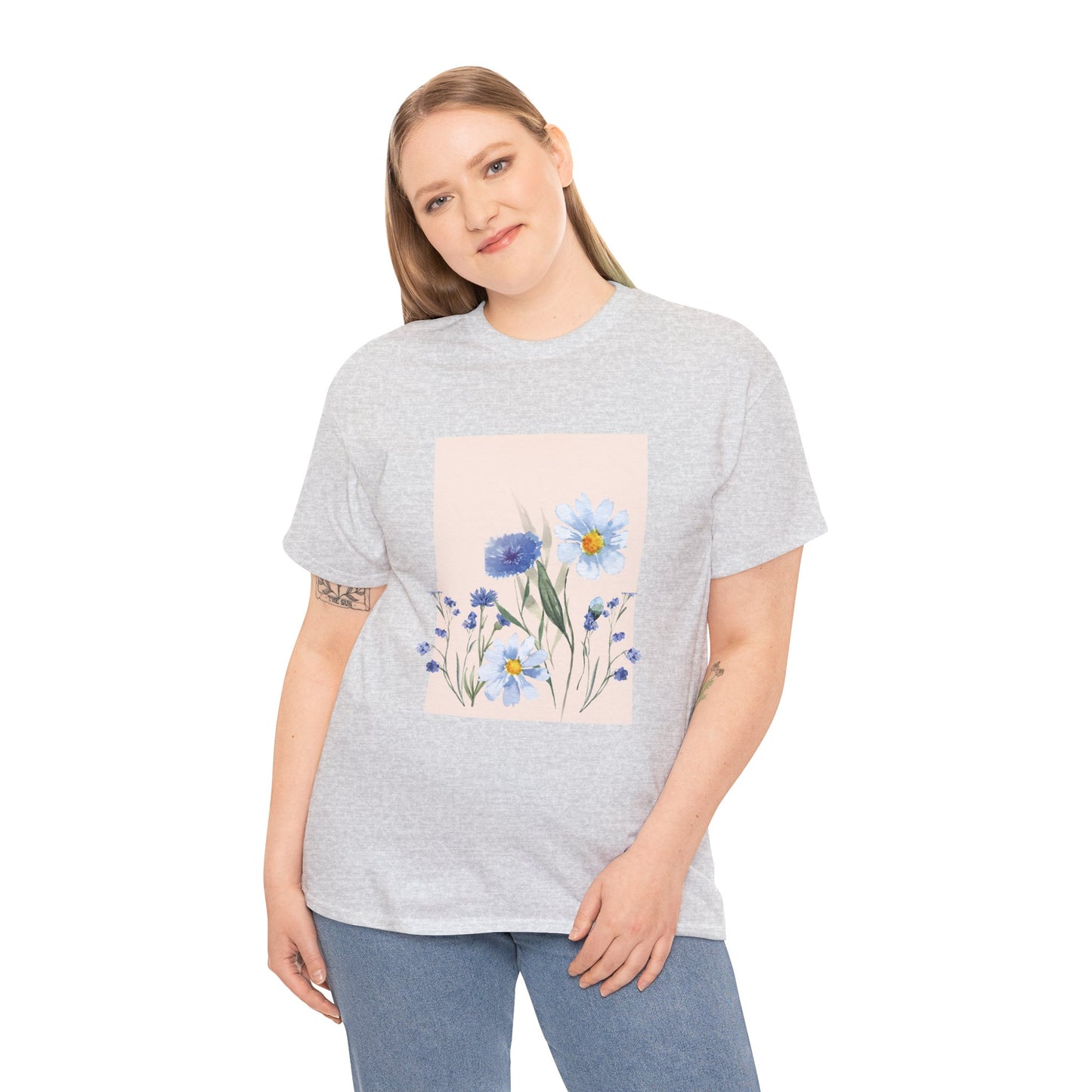 Flowers Tshirt, Boho Wildflowers Tshirt, Boho Flowers Shirt, Floral Nature Shirt, Art Nouveau Art Deco Shirt, Flowers Lover Graphic TeeShirt