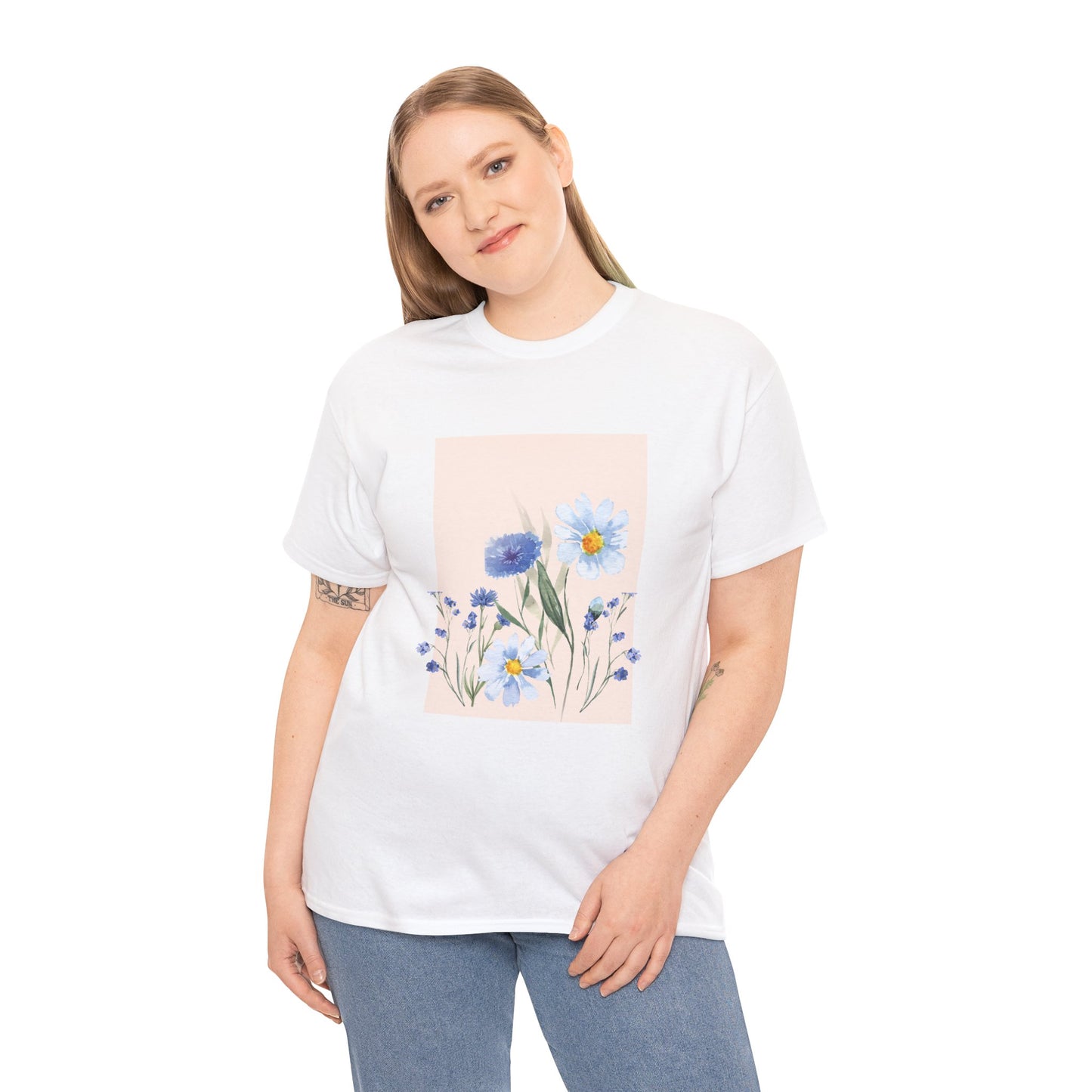 Flowers Tshirt, Boho Wildflowers Tshirt, Boho Flowers Shirt, Floral Nature Shirt, Art Nouveau Art Deco Shirt, Flowers Lover Graphic TeeShirt