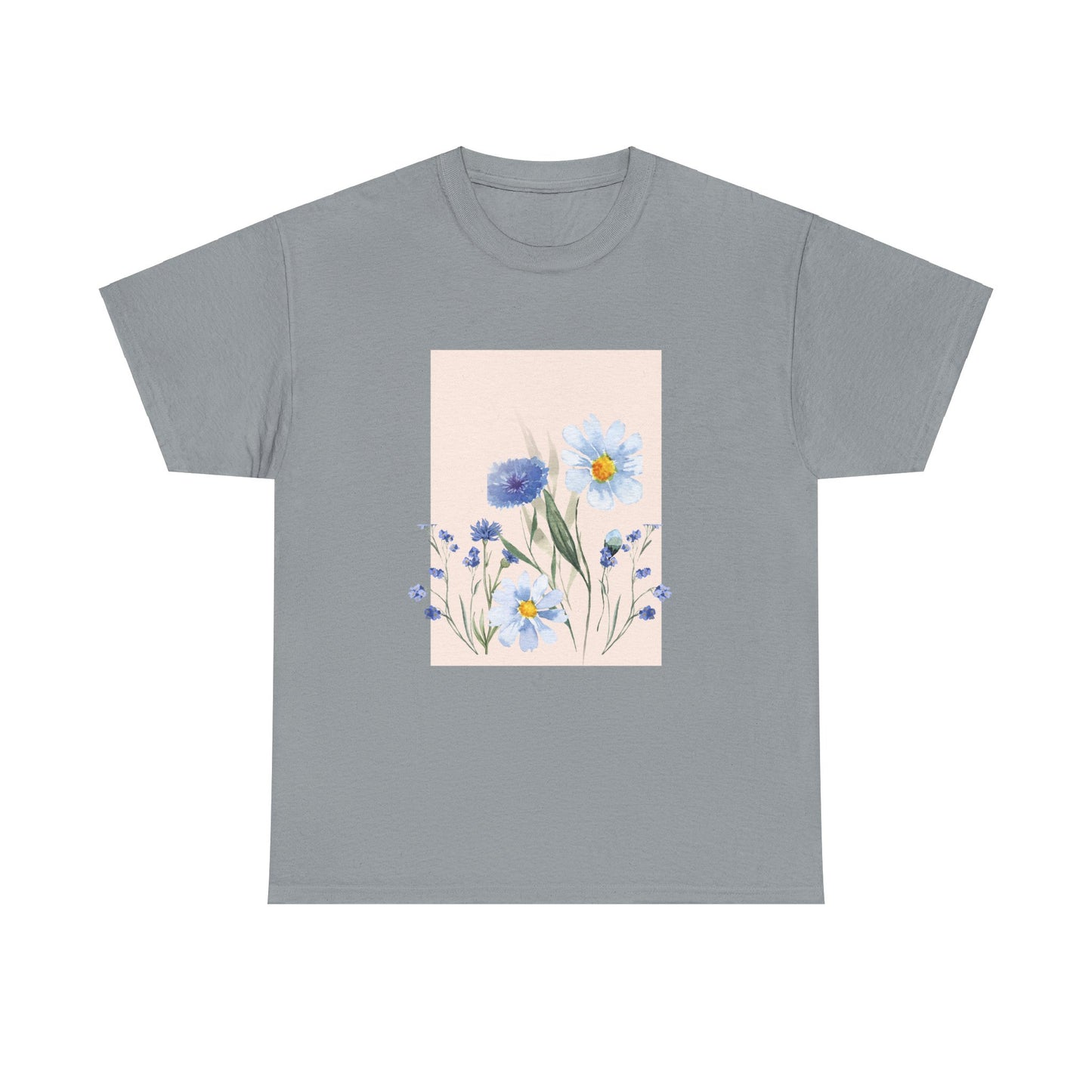 Flowers Tshirt, Boho Wildflowers Tshirt, Boho Flowers Shirt, Floral Nature Shirt, Art Nouveau Art Deco Shirt, Flowers Lover Graphic TeeShirt