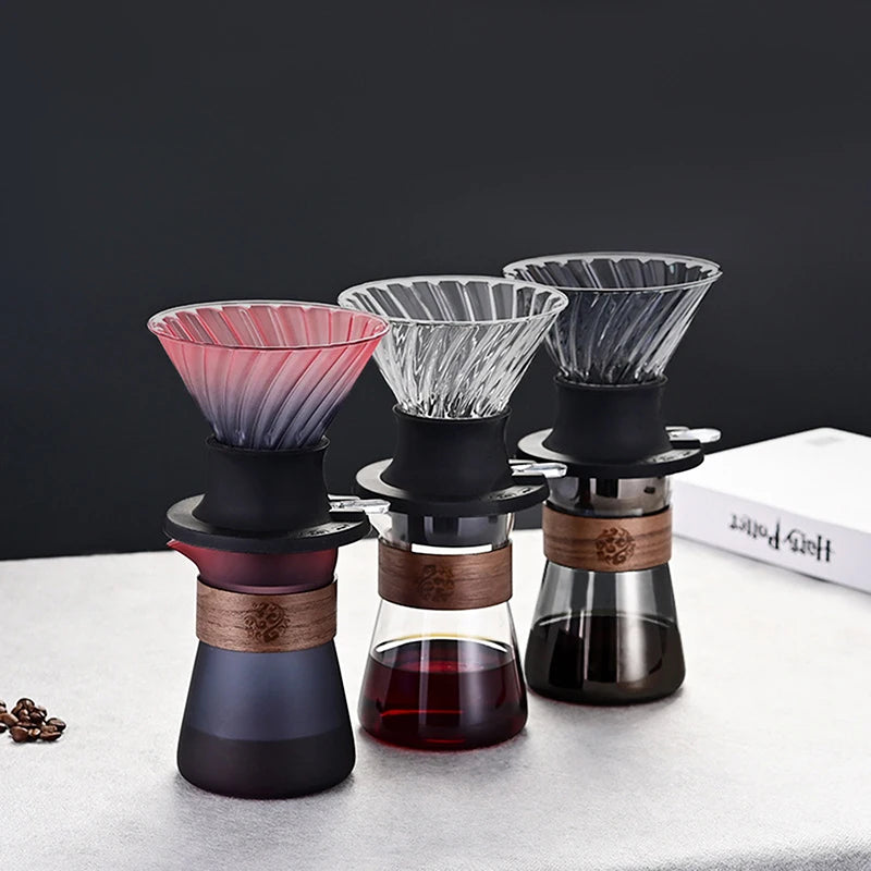 Immersion Coffee Dripper Switch Pour Over Dripper Immersion Dripper Switch Coffee Maker Glass Coffee Filters Set