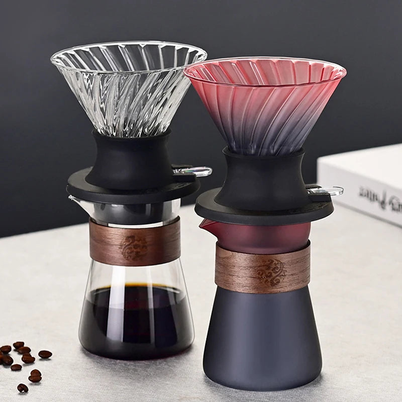 Immersion Coffee Dripper Switch Pour Over Dripper Immersion Dripper Switch Coffee Maker Glass Coffee Filters Set