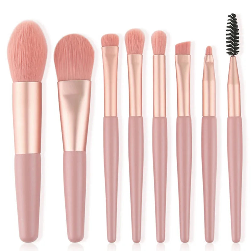 Makeup Brush Set 8Pcs Makeup Concealer Brush Blush Loose Powder Brush Eye Shadow Highlighter Foundation Brush Beauty Tools